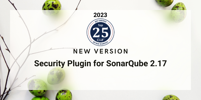 Portada de La funzione CWE Top 25 de 2023 è stata aggiunta al plugin di sicurezza SonarQube
