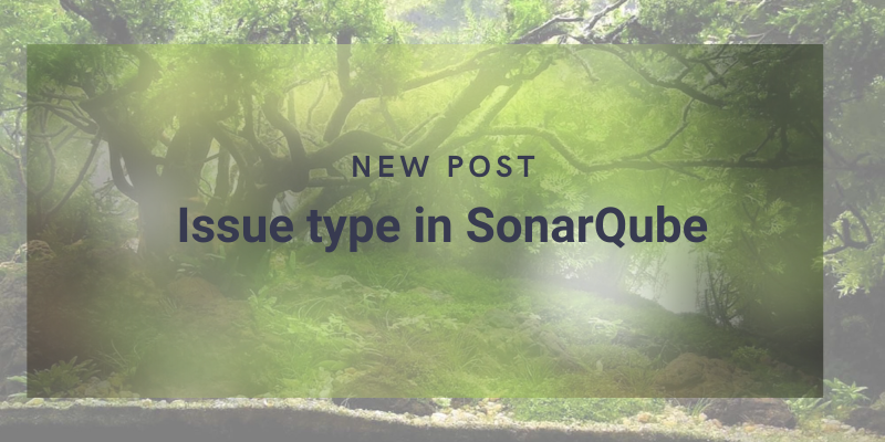 Portada de Tipos de issues en SonarQube