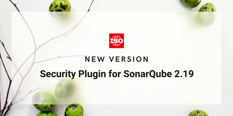 New version! Security Plugin for SonarQube 2.19 cover
