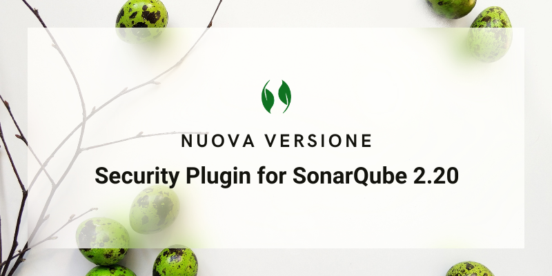 Portada de Nuova versione! Security Plugin for SonarQube 2.20