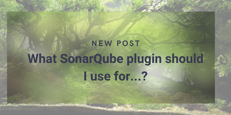 What SonarQube plugin should I use for...? cover