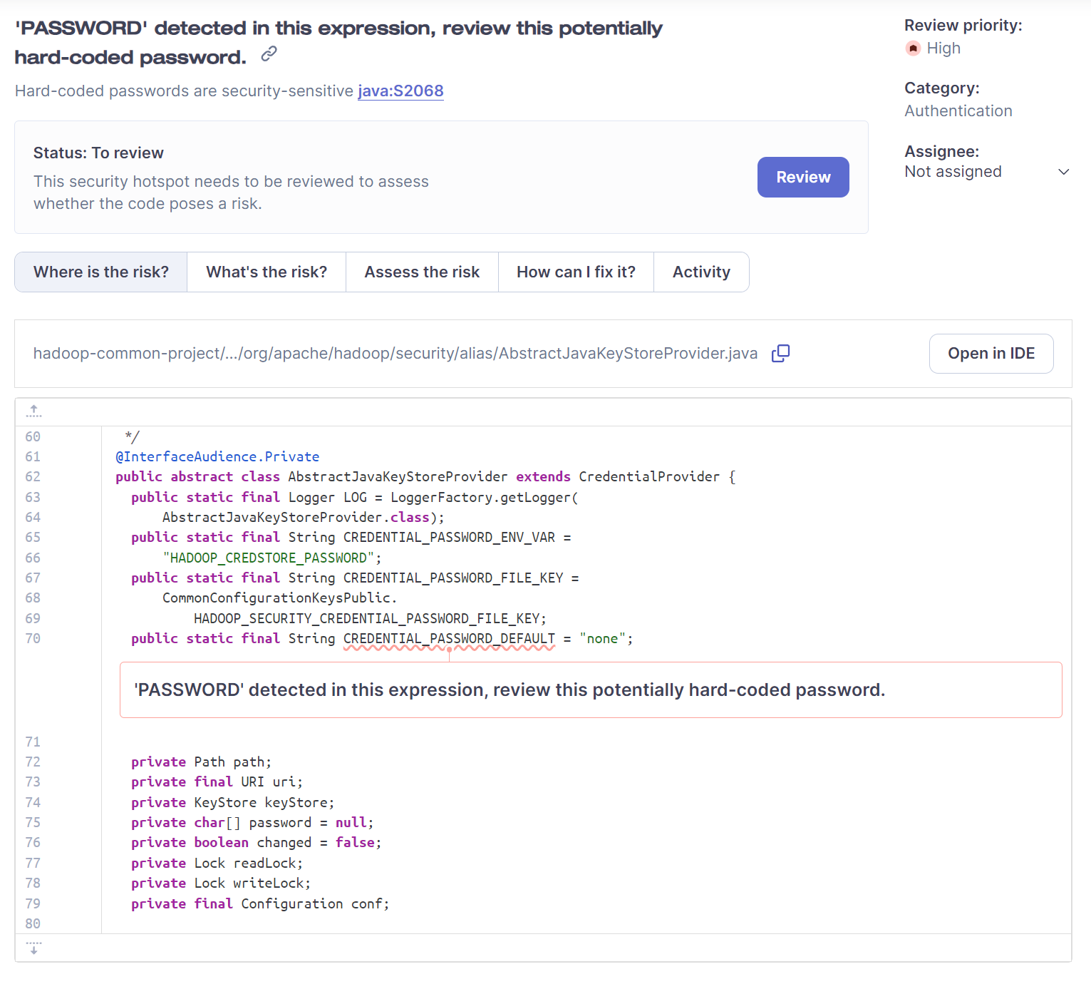 Hotspots in SonarQube