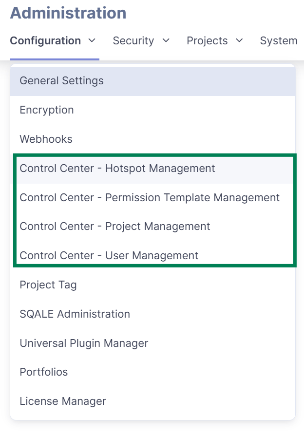 Version 1.6 Control Center