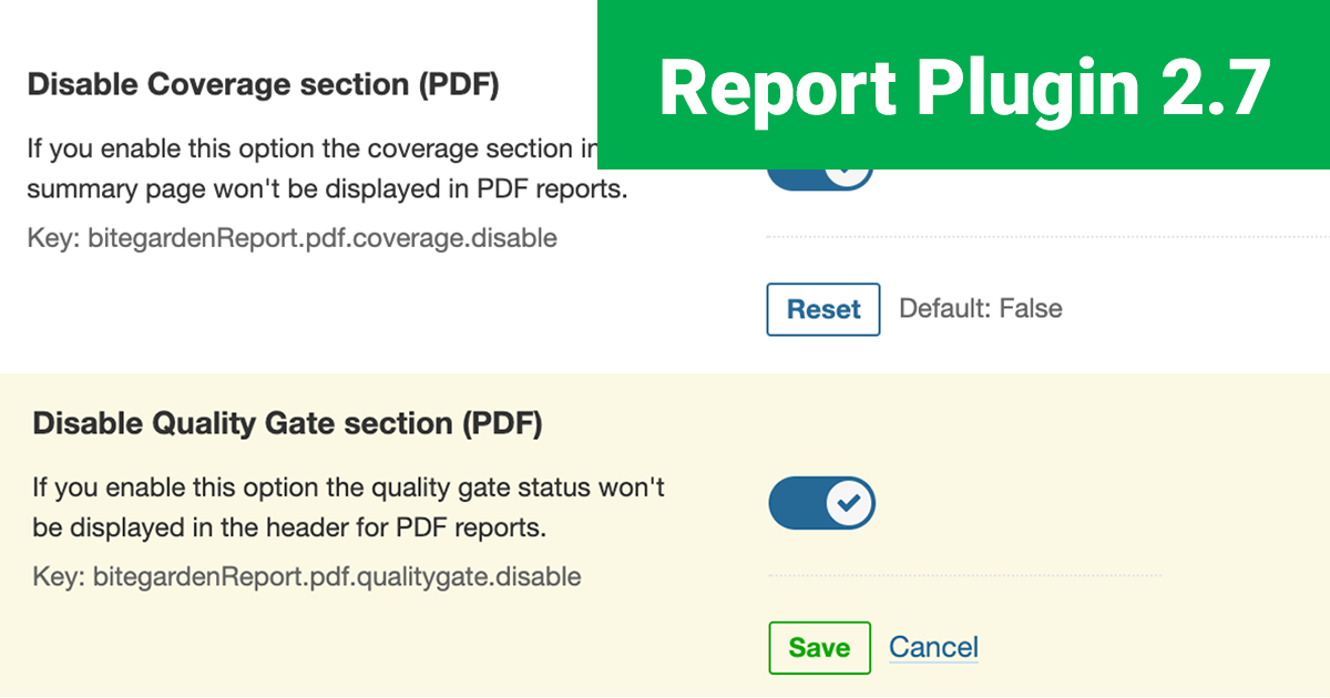 New version of the Report Plugin for SonarQube cover